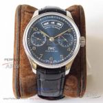 ZF Factory IWC Portugieser Annual Calendar Dark Blue Satin Dial 44mm Swiss Automatic Chronograph Watch 